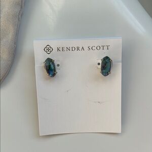 Kendra Scott Abalone Geometric Stud Earrings